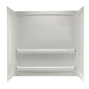 American Standard Acrylux 30 in. x 60 in. x 60 in. Three Piece Direct to Stud Complete Bath Wall Set in White 6030Y1BW.020