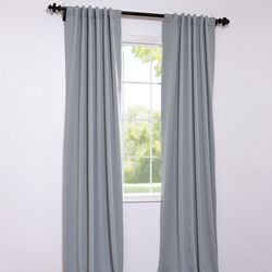 Purit Blue 84 inch Blackout Curtain Panel Pair