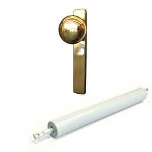Andersen 300 Series Brass Knob Handle and White Closer DISCONTINUED WCKNOBE3CTT