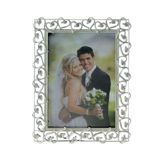Silver Plated Intertwining Hearts Picture Frame