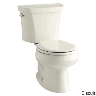 Kohler Wellworth 2 piece Round front Dual flush Toilet With Left hand Trip Lever