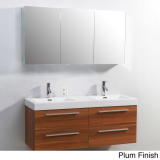 Virtu Virtu Usa Finley 54 inch Double Sink Bathroom Vanity Set Oak Size Double Vanities