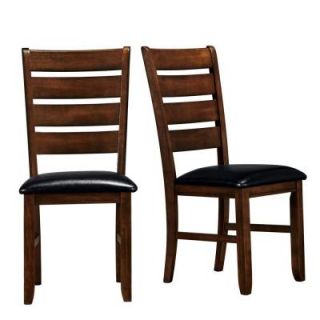 HomeSullivan Dark Oak Finish Side Chair (Set of 2) 40586S[2PC]