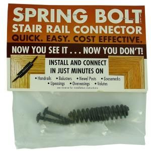 Surewood LNL 5/8 in. x 3 in. Spring Bolt Rail to Rail Joinery Kit 9400K SBK HD00R