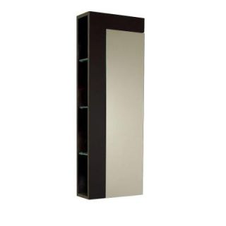 Fresca 14 in. W Mirrored Linen Storage Cabinet in Espresso FST1024ES