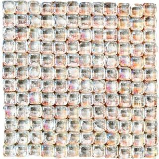 Solistone Pillow Glass Opal 12 in. x 12 in. x 9.5mm Glass Mosaic Wall Tile (10 sq.ft./Case) 9022