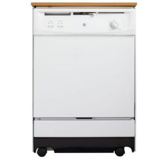 GE Portable Dishwasher in White with 12 Place Settings Capacity GSC3500DWW