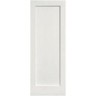 Masonite Crown MDF Smooth 1 Panel Solid Core Primed Composite Prehung Interior Door 13936