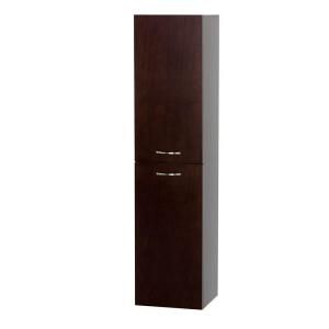 Wyndham Collection Accara 13 5 in. W x 12.25 in. D x 56 in. H Side Cabinet in Espresso WCSB805ES