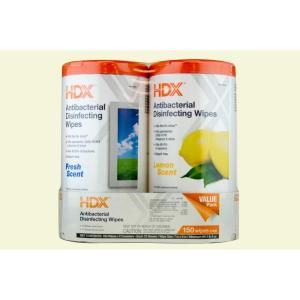 HDX Disinfecting Wipes (75 Count) 2 Pack Tray HOMDE02