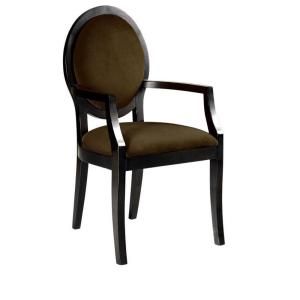Home Decorators Collection Zoe Solid Velvet Brown 22 in. W Arm Chair 0285200820