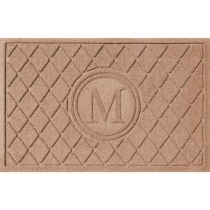 Bungalow Flooring Argyle Medium Brown 24 in. x 36 in. Monogram M Door Mat 2.0376130023E10