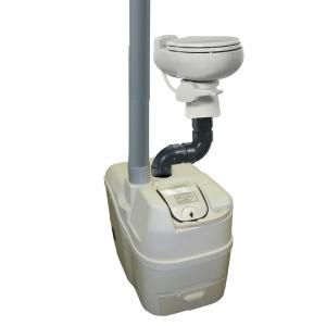 Sun Mar Centrex 1000 Non Electric Waterless Ultra Low Flush Central Composting Toilet System in Bone CENTREX 1000 NE