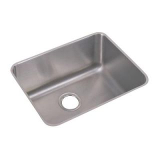 Elkay Lustertone Undermount Stainless Steel 23 1/2x18 1/4x10 0 Hole Single Bowl Kitchen Sink in Satin ELUH211510