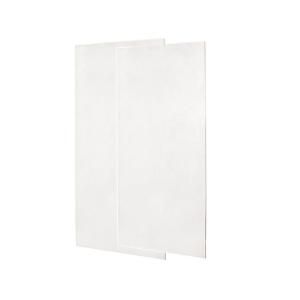 Swanstone 1/4 in. x 36 in. x 96 in. Two Piece Easy Up Adhesive Shower Wall Panels in Tahiti Ivory DISCONTINUED SS 3696 2 059