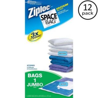 Ziploc 35 in. x 48 in. Jumbo Space Bag (12 Pack) 65400