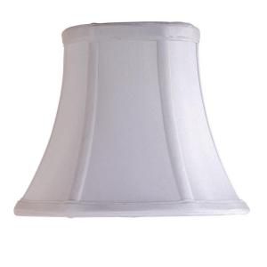 Laura Ashley Charlotte 7 in. White Bell Clip Shade SBL01907