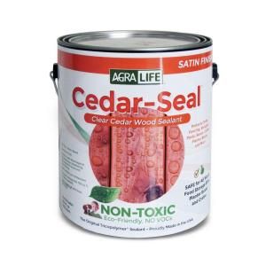TriCoPolymer VOC Free Non Toxic 1 gal. Clear Satin Cedar Seal CS128