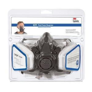 3M Tekk Protection Paint Project Respirator in Large 6311PA1 A