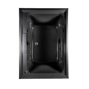 American Standard Town Square EverClean 5 ft. Air Bath Tub with Chromatherapy in Black DISCONTINUED 2748.068C.K2.178