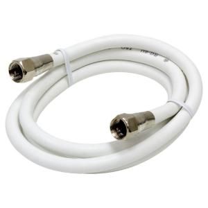 GE 3 ft. RG 6 Video Cable   White 73309