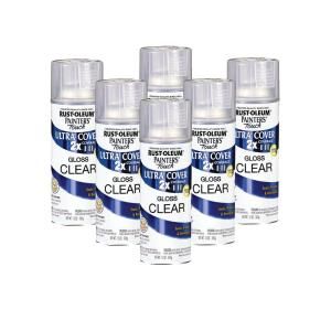 Painters Touch 12 oz. Gloss Clear Spray Paint (6 Pack) DISCONTINUED 182681