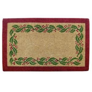 Creative Accents Holly Ivory Tan 22 in. x 36 in. Coir Comfort Mat 02244