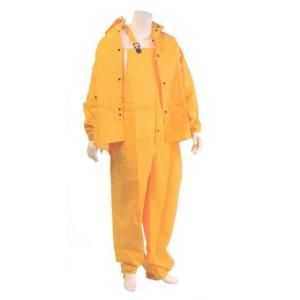 G & F Heavy Weight 35mm PVC Over Polyester 3 Piece Rain Suit, X Large 331XL