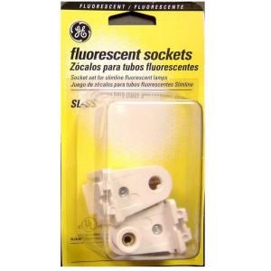 GE Plunger Fluorescent Sockets (2 Pack) 80625