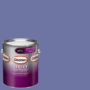 Glidden DUO 1 gal. #GLV02 01S Dusty Violet Semi Gloss Interior Paint with Primer GLV02 01S