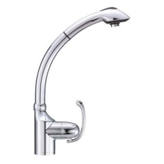 Danze Anu Single Handle Pull Out Sprayer Kitchen Faucet in Chrome D456720