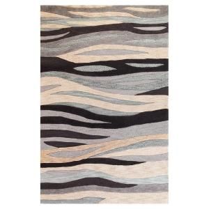 Kas Rugs Tidal Sands Grey 9 ft. x 13 ft. Area Rug MIA21069X13