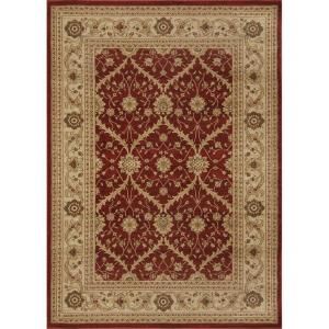 Home Dynamix Monroe Red/Cream 5 ft. 2 in. x 7 ft. 2 in. Area Rug 2 7707A 267