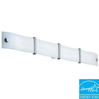Lithonia Lighting Wing White Glass 4 Ft. Vanity Fixture 10844RET5 BNP M2
