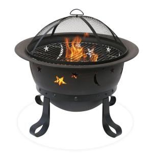 UniFlame Cauldron Stars and Moons Bronze Fire Pit WAD1081SP
