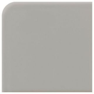Daltile Modern Dimensions Gloss Desert Gray 4 1/4 in. x 4 1/4 in. Ceramic Surface Bullnose Corner Wall Tile X114SCRL44491P2