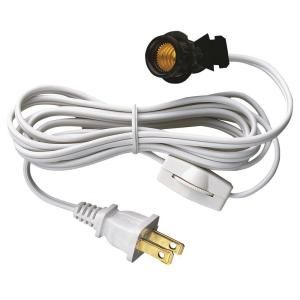 Westinghouse 6 ft. Cord Set with Snap In Pigtail Candelabra Base Socket and Cord Switch 7010800