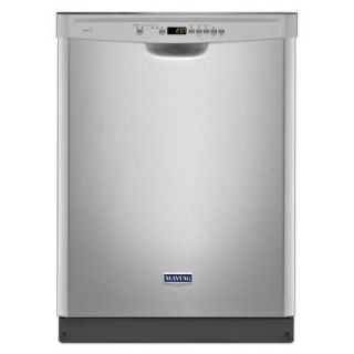 Maytag Front Control Dishwasher in Monochromatic Stainless Steel with Stainless Steel Tub and Steam Cleaning MDB4949SDM