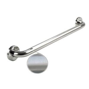 WingIts Premium Series 32 in. x 1.25 in. Grab Bar in Polished Peened Stainless Steel (35 in. Overall Length) WGB5PSPE32