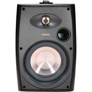 NXG 5.25 in. 100 Watt Black 2 Way Indoor/Outdoor Weatherproof Speaker System NX AW5B
