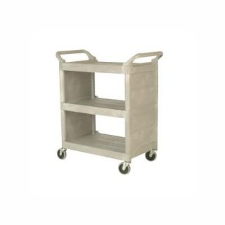Rubbermaid Commercial Products Utility Cart with Enclosed End Panels DISCONTINUED FG3355 88 PLAT