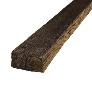 American Pro Decor 4 3/8 in. x 2 1/4 in. x 13 ft. Modern Faux Wood Beam 5APD10006
