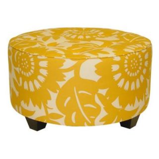 Home Decorators Collection Georgetown Round Sungold Cocktail Ottoman 538GERSUNG