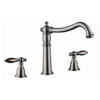 Yosemite Home Decor 2 Handle Kitchen Faucet in Brushed Nickel YP68KF BN