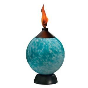 TIKI Glowing Teal Table Top Torch DISCONTINUED 111238167