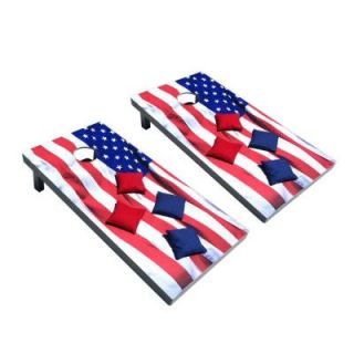 Red and Blue Bags American Flag Cornhole Toss Game Set 164132