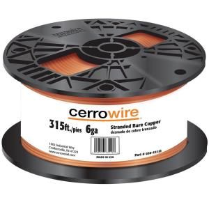 Cerrowire 315 ft. 6/1 Bare Copper Grounding Wire 050 4215I