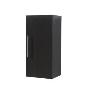 Virtu USA Whitmen 12 7/8 in. W x 11 6/8 in. D x 28 1/4 in. H Bathroom Wall Cabinet in Wenge DISCONTINUED T 90213 SIDECAB WG