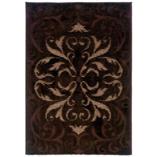 United Weavers Radiance Coffee 6 ft. 7 in. x 9 ft. 10 in. Area Rug 390 20155 710