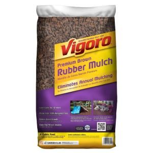 Vigoro 0.8 cu. ft. Rubber Mulch in Brown DISCONTINUED HDVBRMN8CB